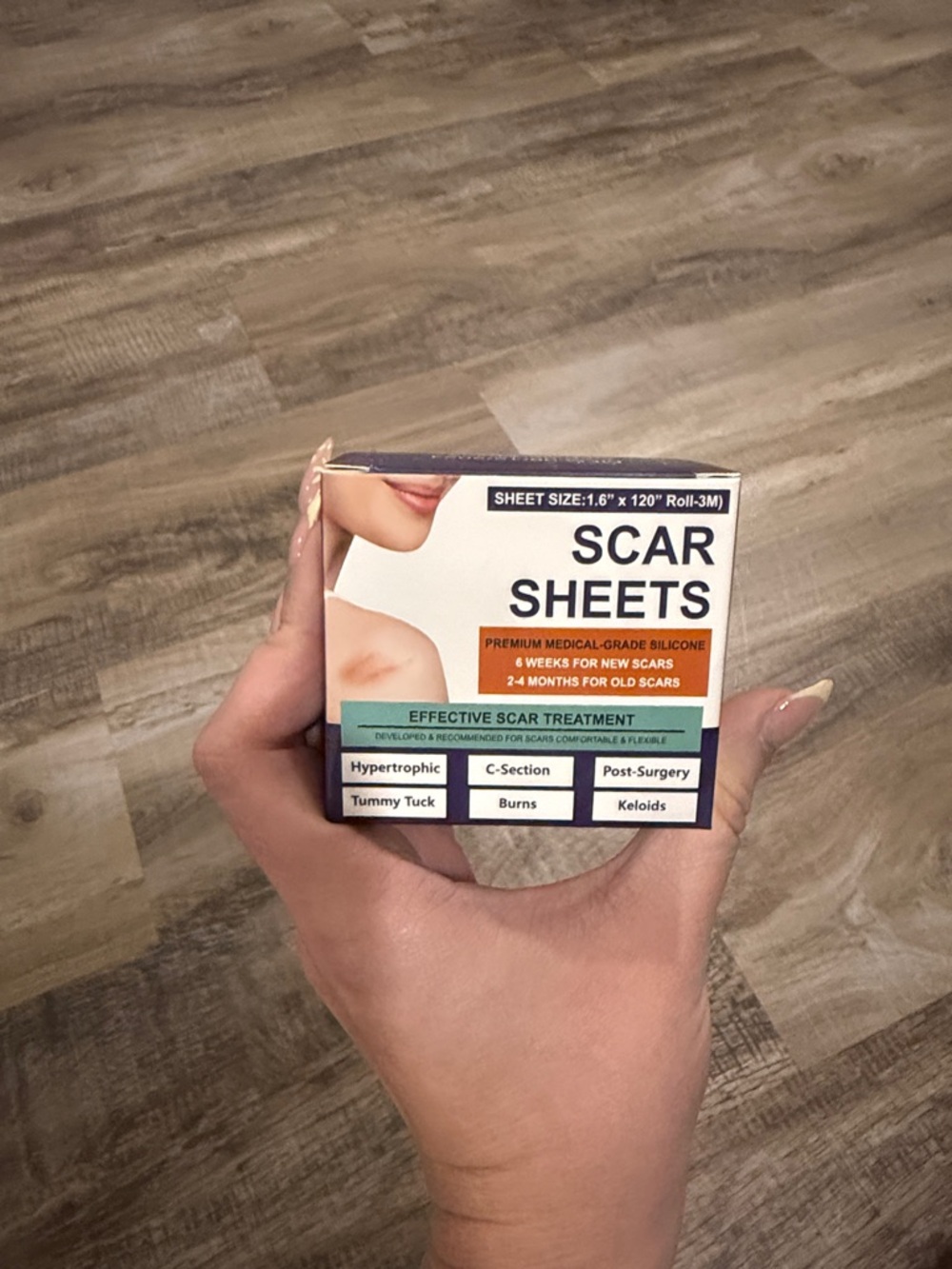 Scar Sheets Silicone Scar Treatment - White/Teal Box